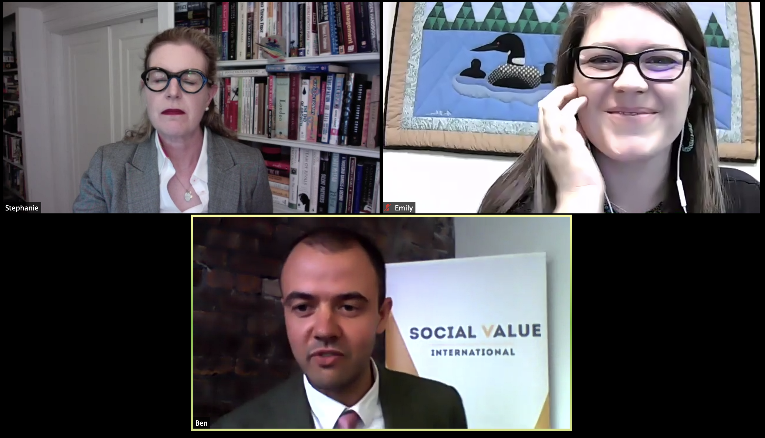 Social Value Matters screenshot opening session